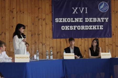 XVI Szkolne Debaty Oksfordzkie