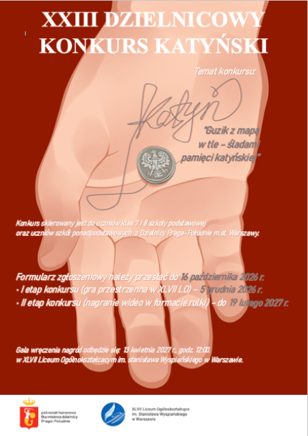 XXIII Dzielnicowy Konkurs Katyński „Polegli na nieludzkiej ziemi…”